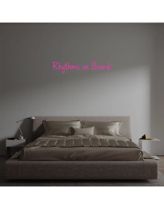 Custom text: Rhythms on Board!