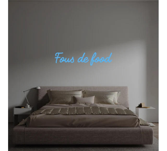 Custom text: Fous de food