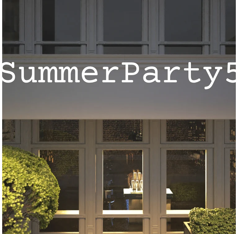 Custom text: #SummerParty55