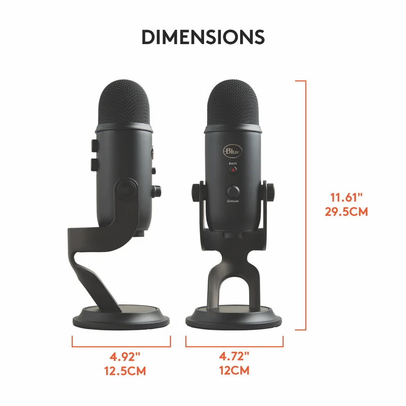 Blue Yeti USB Microphone Blackout Edition
