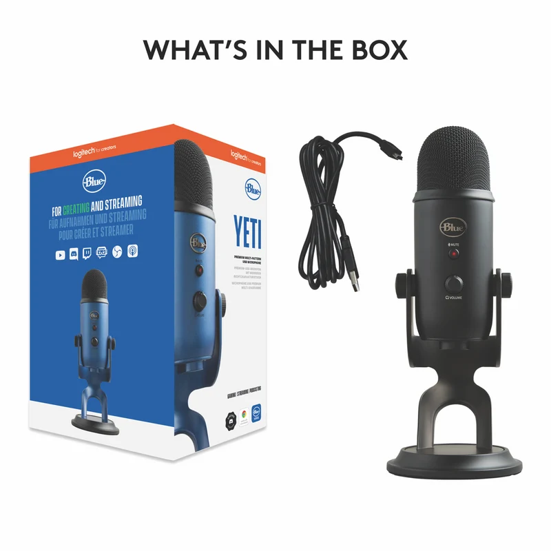 Blue Yeti USB Microphone Blackout Edition