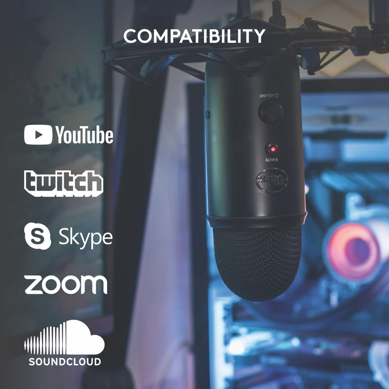 Blue Yeti USB Microphone Blackout Edition