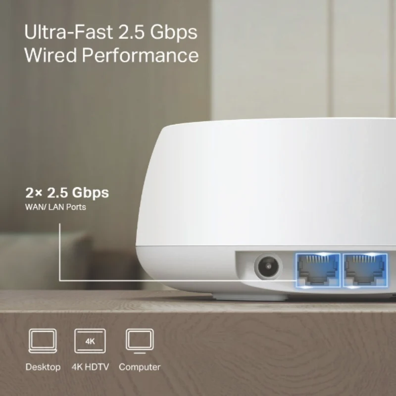 TP-LINK Deco BE5000 Whole Home Mesh Wi-Fi 7 System (3-pack)