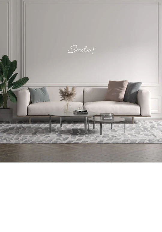 Custom text: Smile!