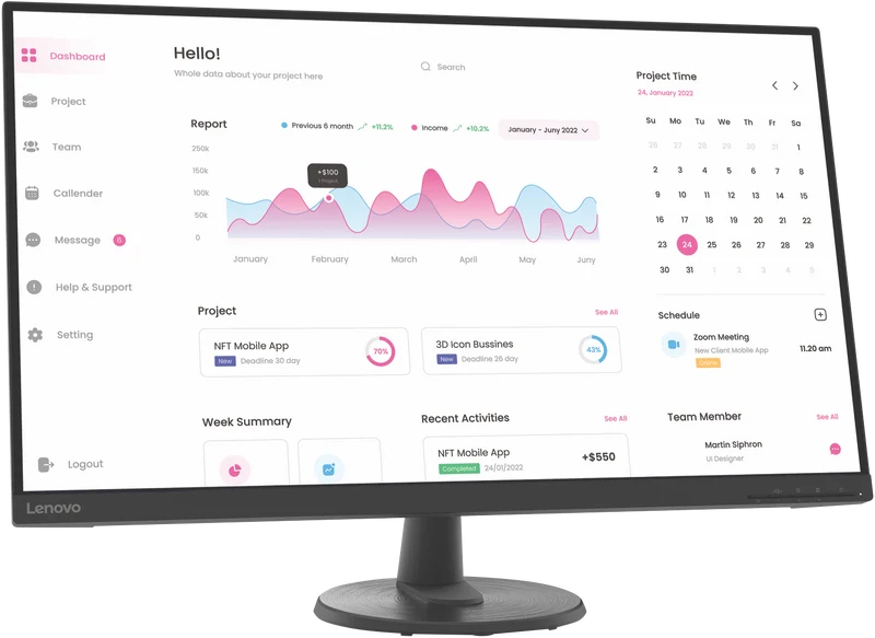 Lenovo 31.5" D32-40 FHD Monitor