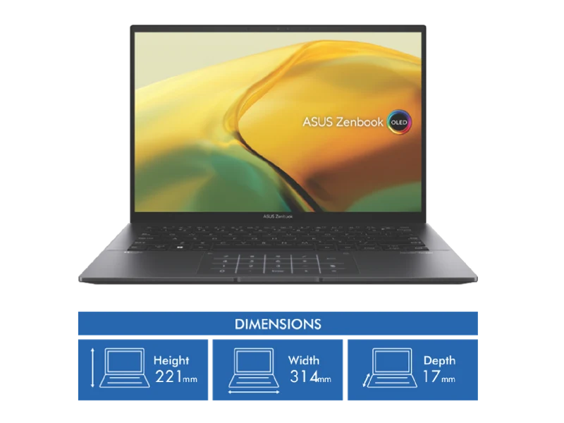 Asus Zenbook 14" OLED Ryzen 7 16GB 1TB SSD Laptop