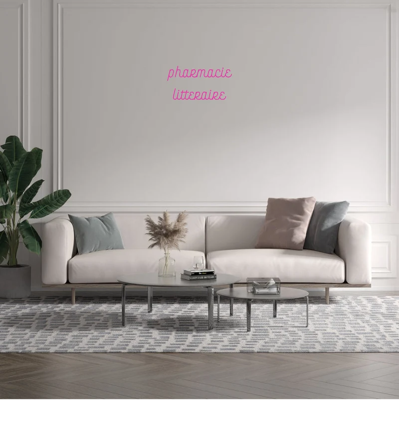 Custom text: pharmacie litteraire