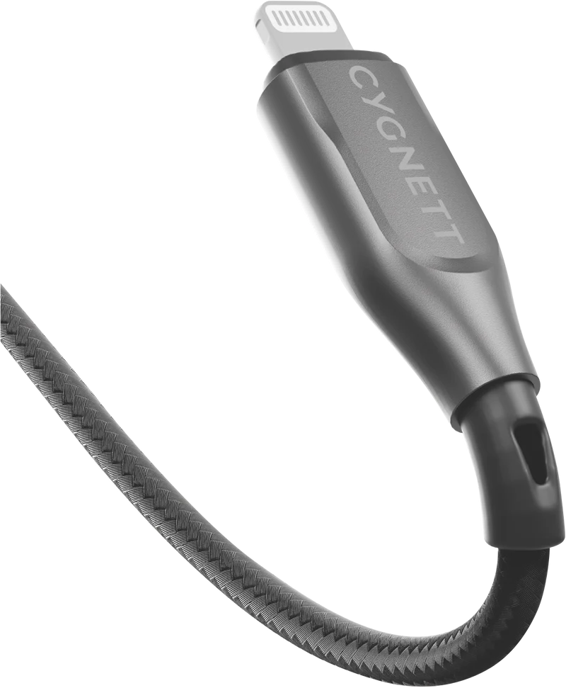 Cygnett USB 2.0 Armoured braided USB A Lightning 3m Black
