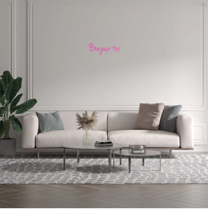 Custom text: Bonjour toi