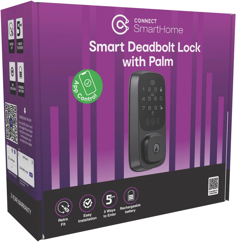 Connect SmartHome Deadbolt Lock with Palm Reader