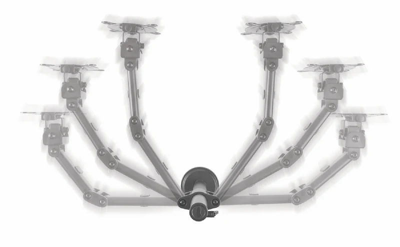 One For All Dual Arm Smart Series Monitor Arm - Black