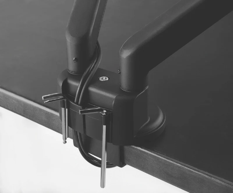One For All Dual Arm Solid Series Monitor Arm - Black