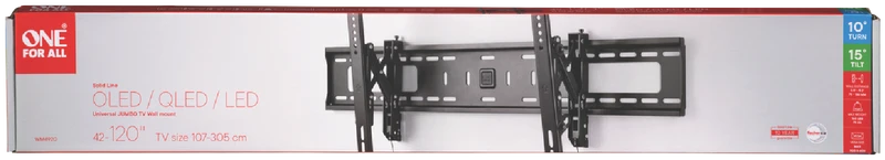 One For All Big Screen Tilt Wall Mount TV Bracket (65-120" TV)
