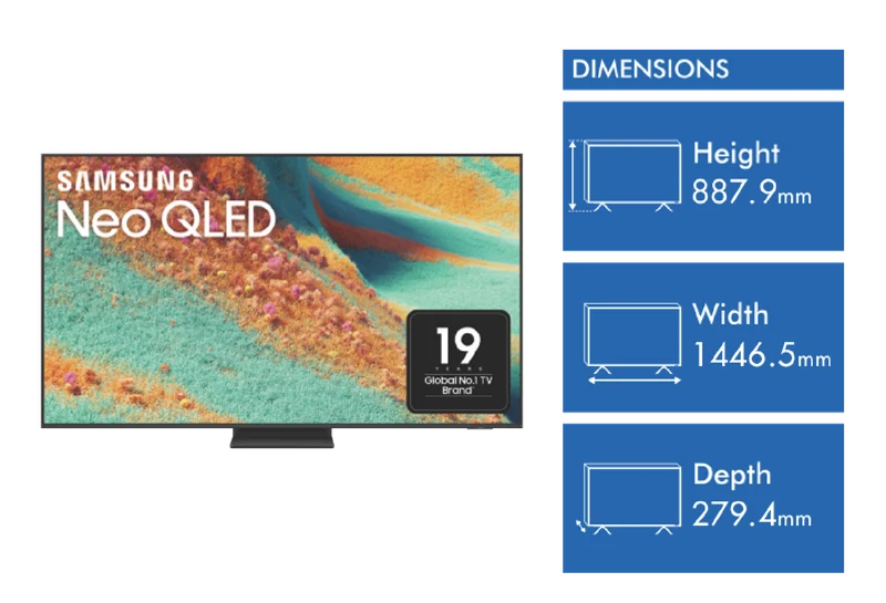 Samsung 65" QN85F NEO QLED 4K Mini LED Smart AI TV 2025