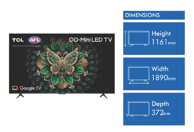 TCL 85" C6K QD Mini LED Google TV 2025