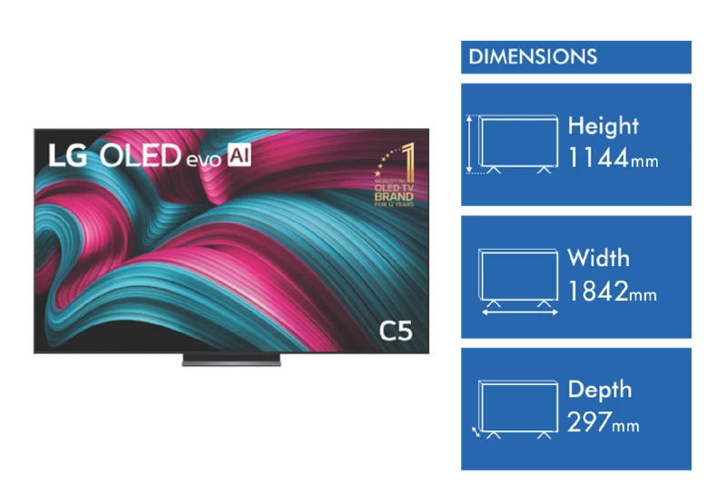 LG 83" OLED EVO C5 AI UHD 4K Smart TV 2025
