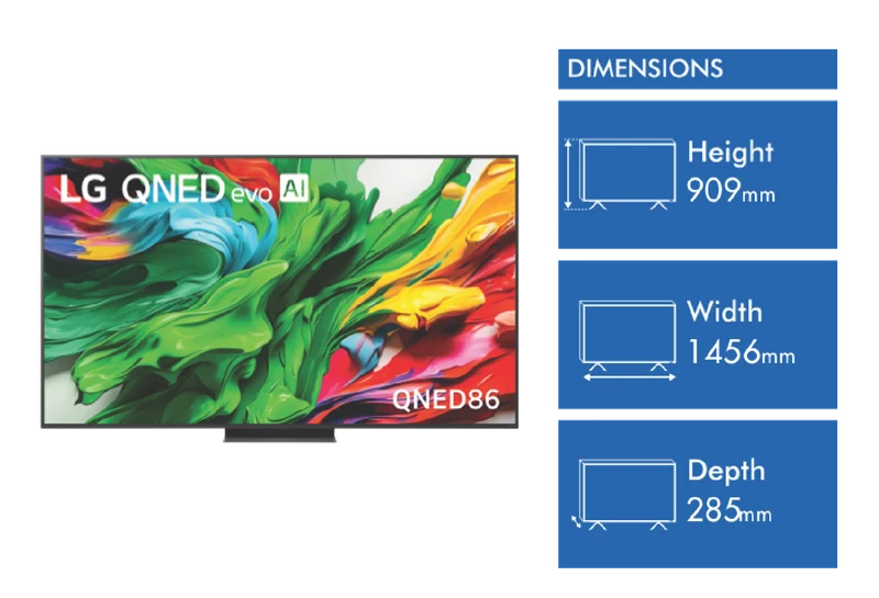 LG 65" QNED86A EVO AI Mini LED UHD 4K Smart TV 2025