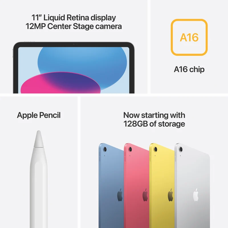 Apple iPad 11" (A16) Wi-Fi 512GB - Silver