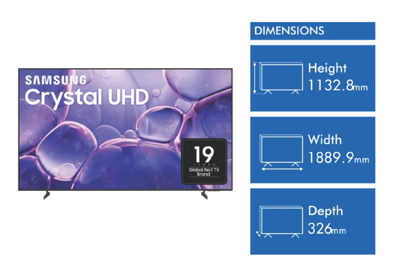Samsung 85" U8500F Crystal UHD 4K Smart TV 2025