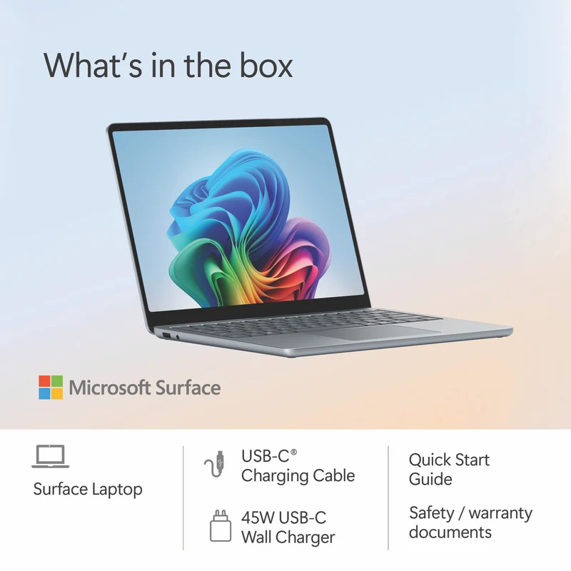 Microsoft Surface Laptop Copilot+ PC 13" Snapdragon X Plus 8 Core 16GB 512GB -Ocean