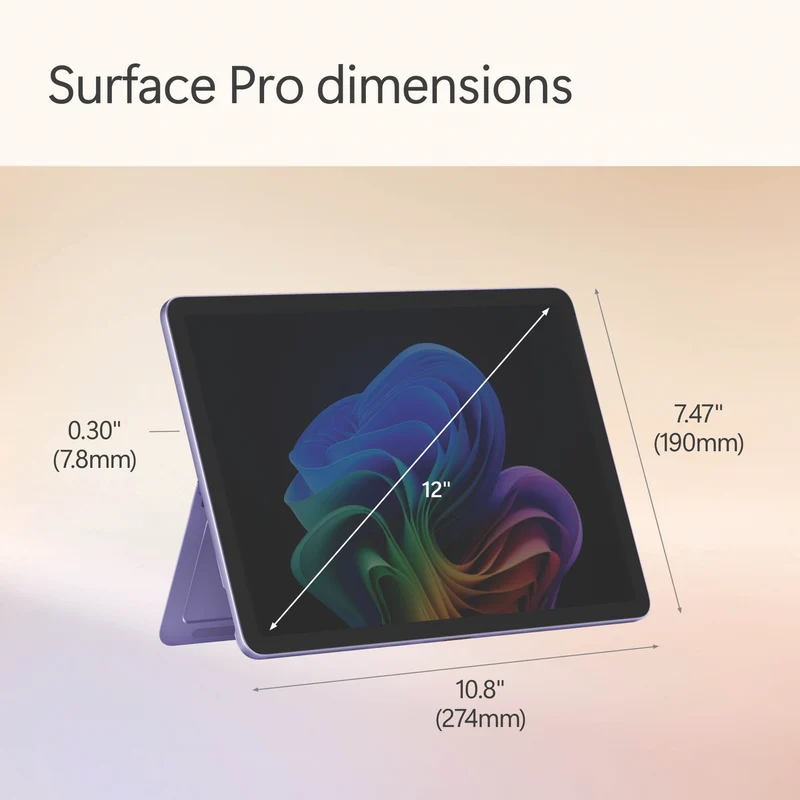 Microsoft Surface Pro Copilot+ PC 12" Snapdragon X Plus 8 Core 16GB 512GB -Violet