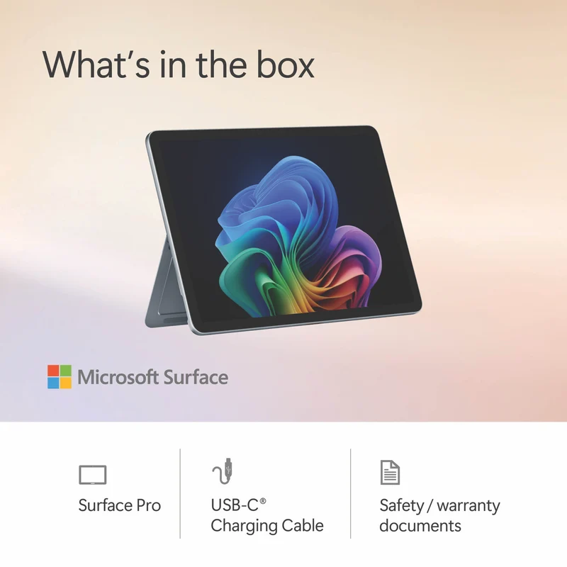 Microsoft Surface Pro Copilot+ PC 12" Snapdragon X Plus 8 Core 16GB 512GB -Ocean