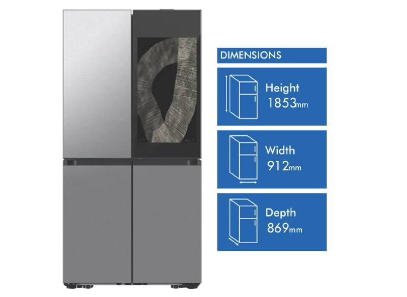 Samsung Bespoke 809L AI Family Hub Refrigerator