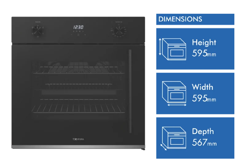 Technika 60cm 5 Function Left Side-Opening Oven