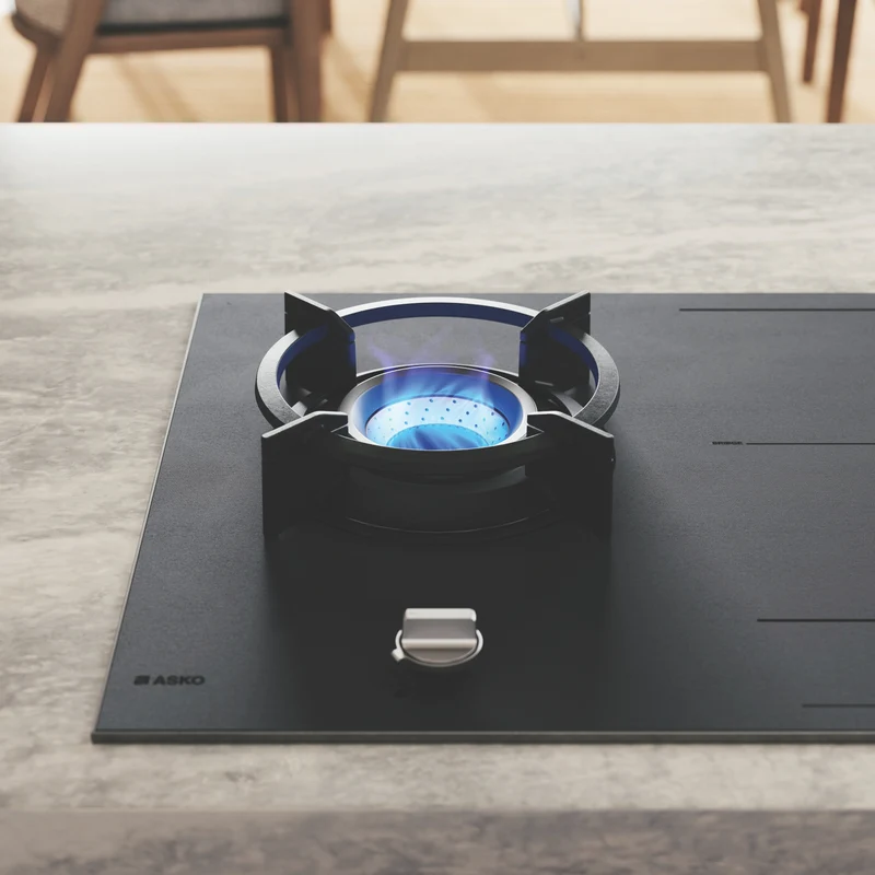 ASKO 90cm Duo Fusion Combined Gas and Induction Cooktop - Matte Black