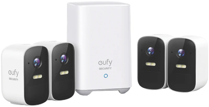 eufy 2C Pro 2K Security System & Homebase (4 Camera)