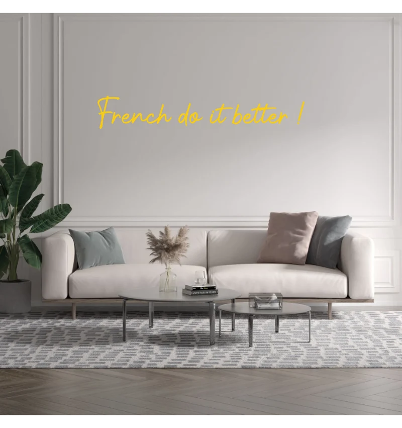 Custom text: French do it better !
