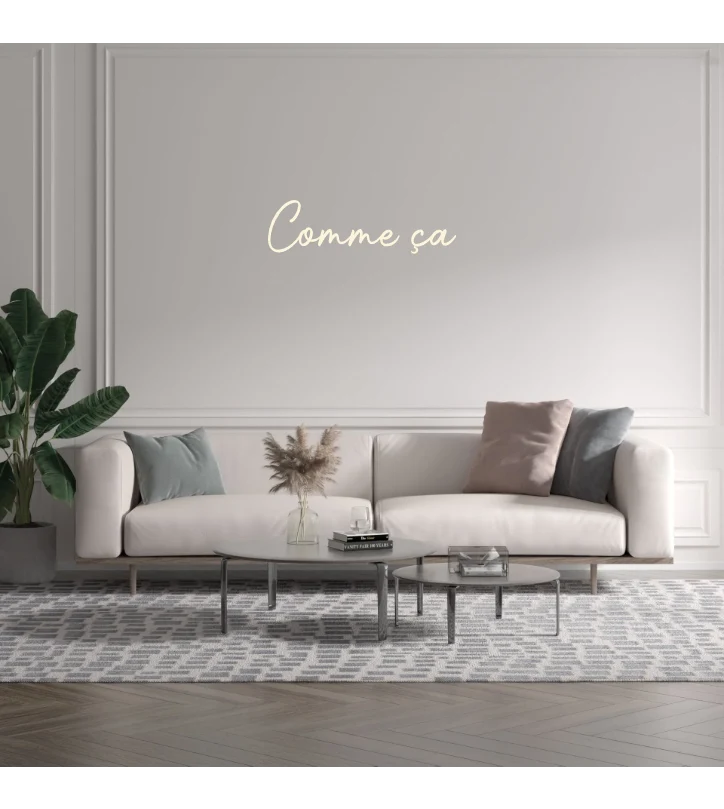 Custom text: Comme ça