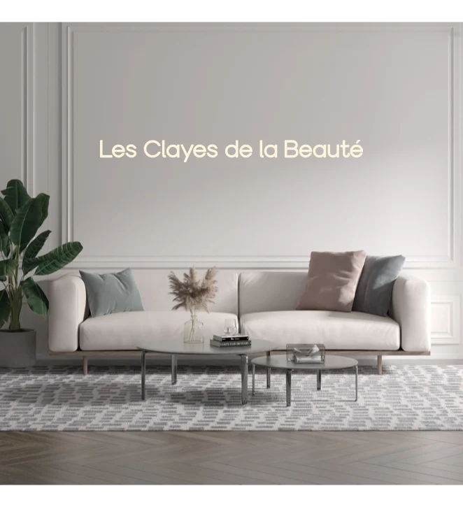 Custom text: Les Clayes de la Beauté