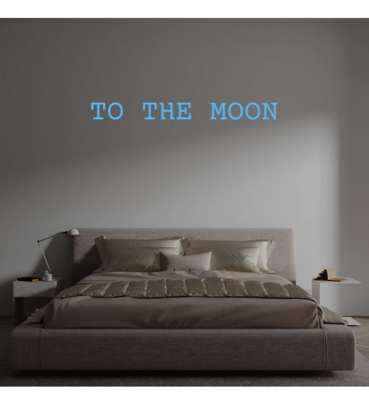 Custom text: TO THE MOON