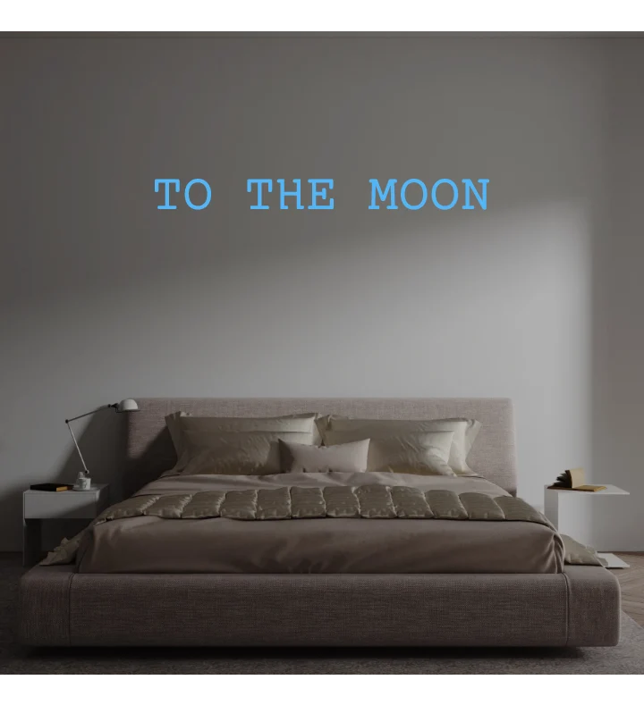 Custom text: TO THE MOON