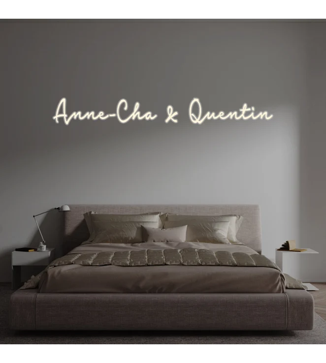 Custom text: Anne-Cha & Quentin