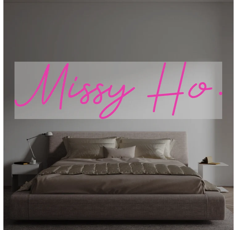 Custom text: Missy Ho.