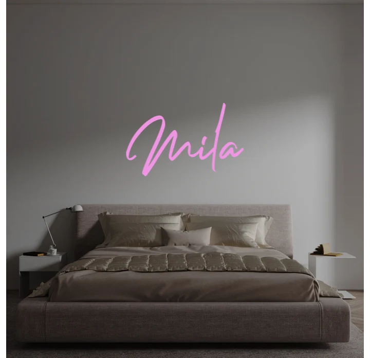Custom text: Mila