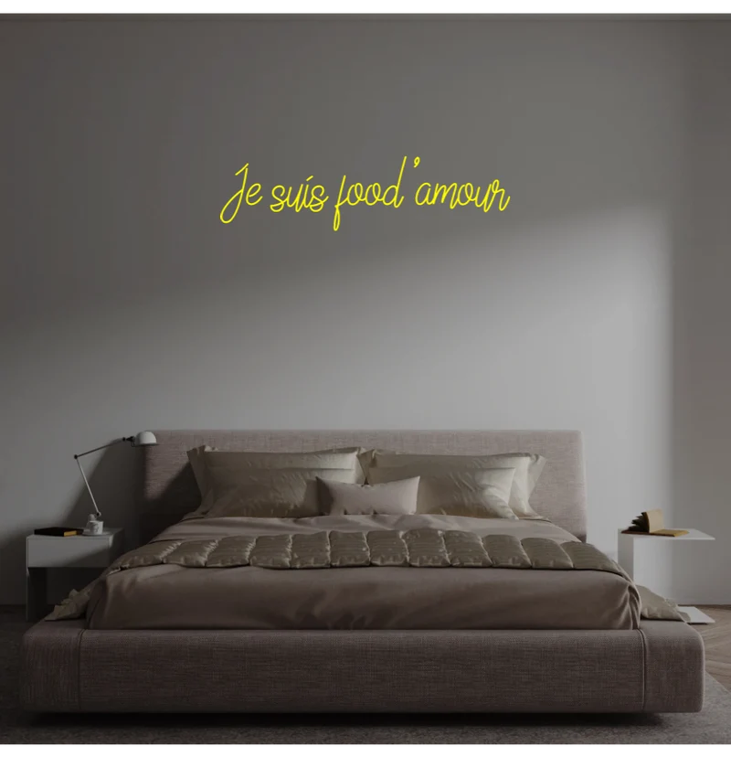 Custom text: Je suis food'amour
