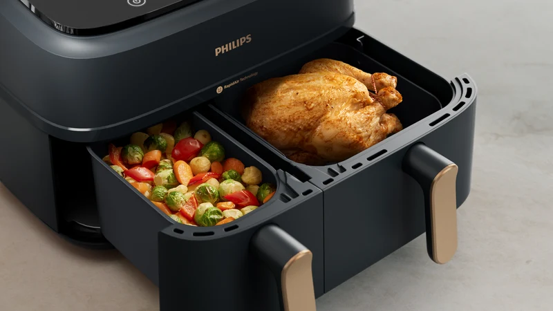 Philips Series 3000 Dual Basket Airfryer XXL Black/Copper