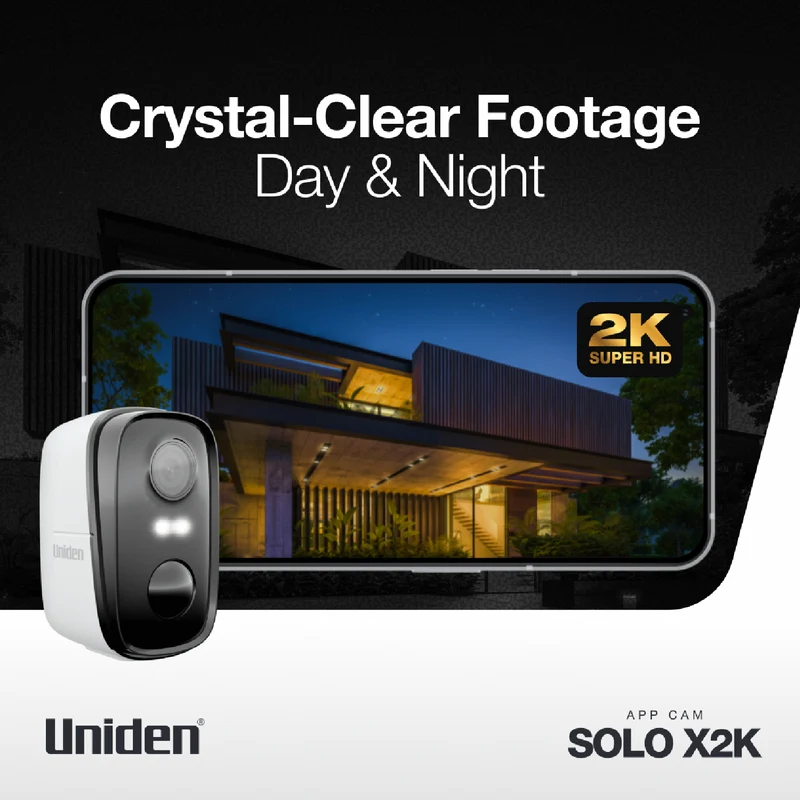 Uniden SoloX Pro 2K Outdoor Wireless Spotlight Camera