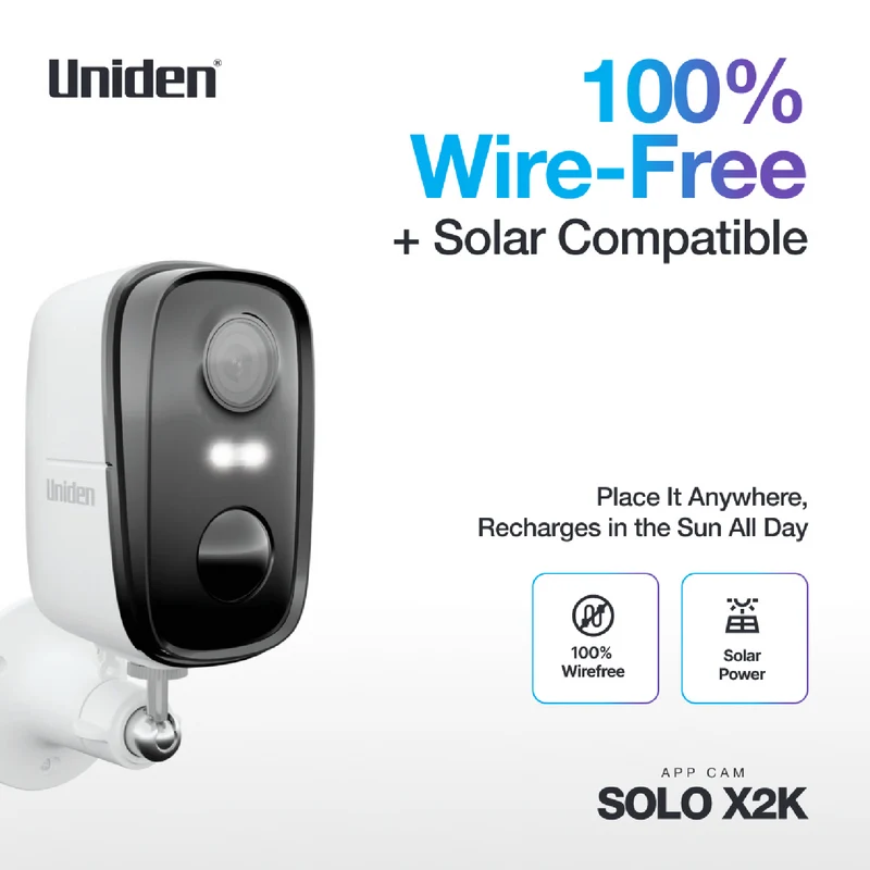 Uniden SoloX Pro 2K Outdoor Wireless Spotlight Camera