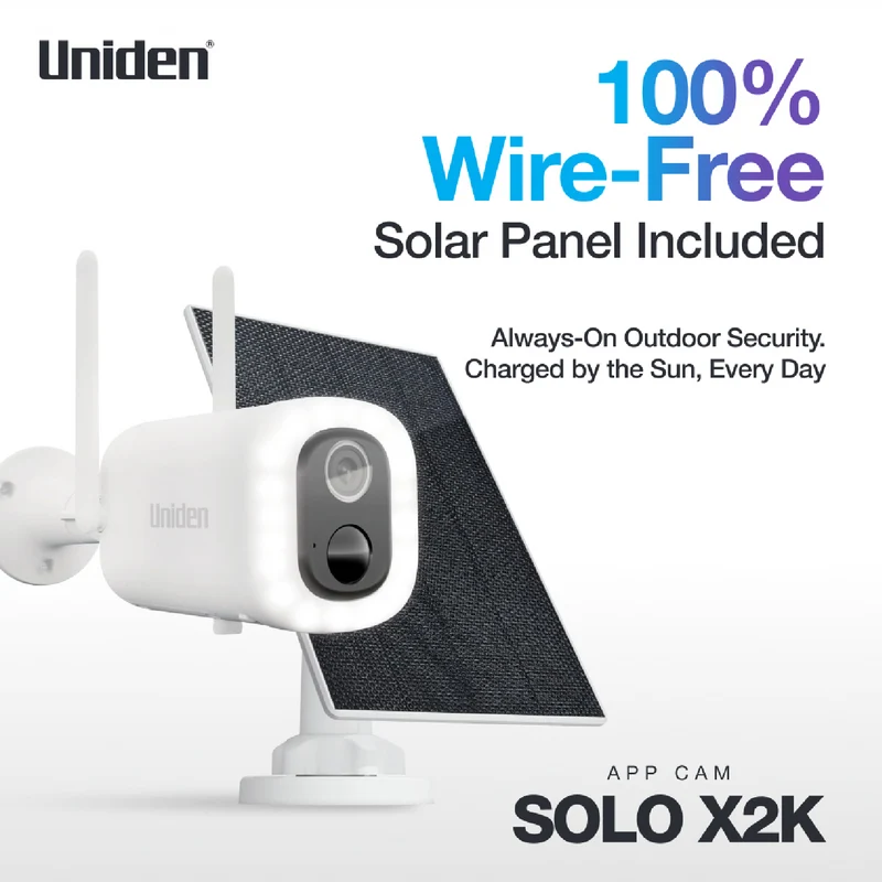 Uniden SoloX Pro 2K Outdoor Wireless Spotlight Camera (4 Pack)