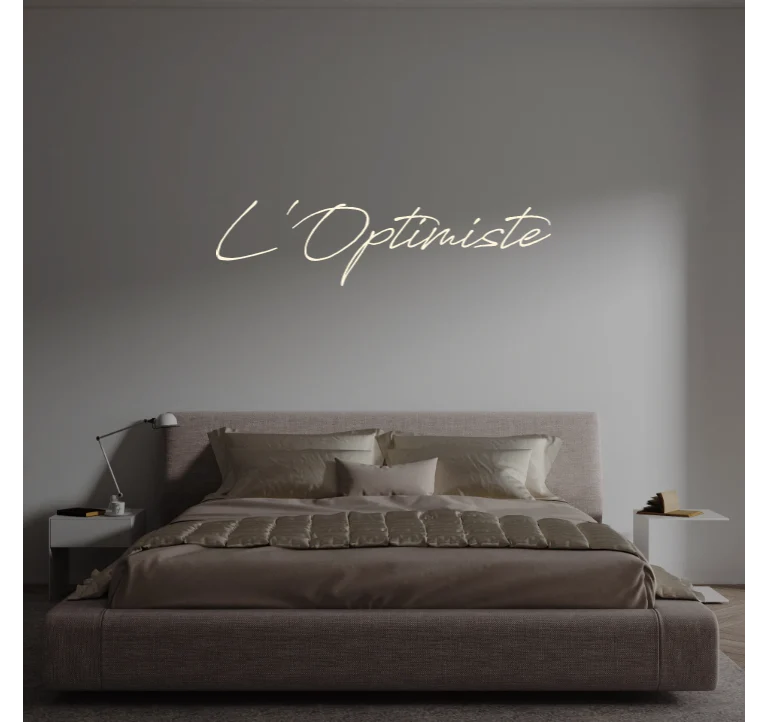 Custom text: L'Optimiste