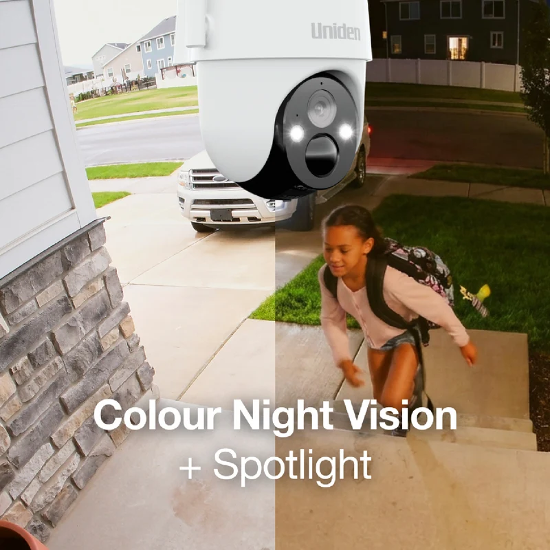 Uniden SoloX 2K Outdoor Pan & Tilt Solar Security Camera