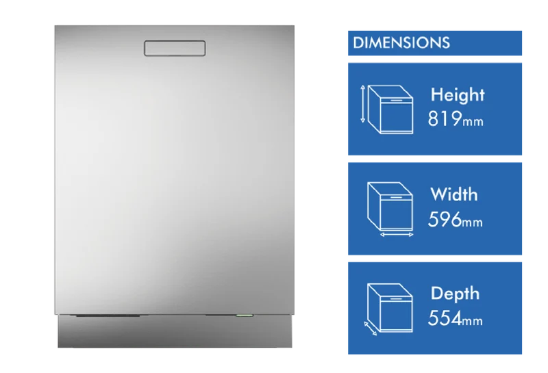ASKO Style Built In Dishwasher 82cm Stainless Steel