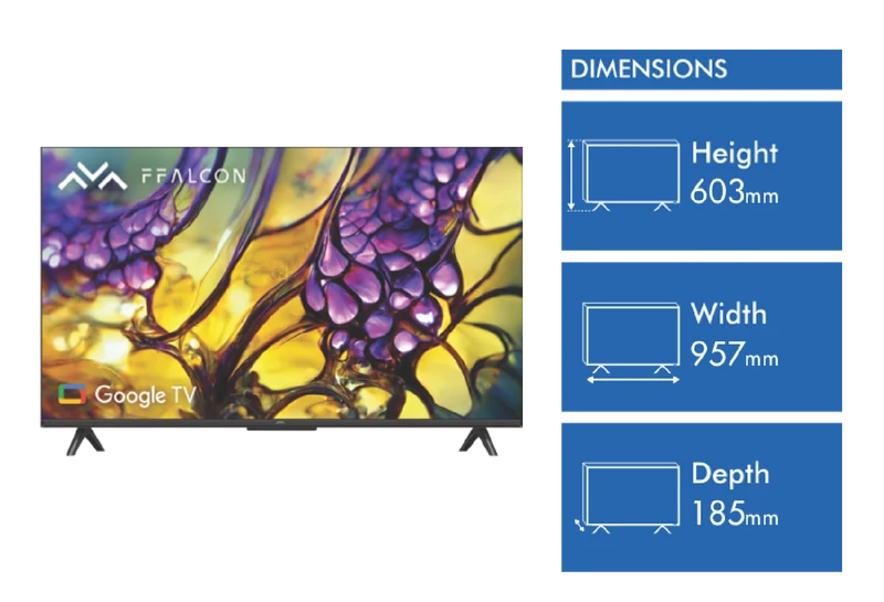 FFALCON 43" 4K UHD Google TV 24