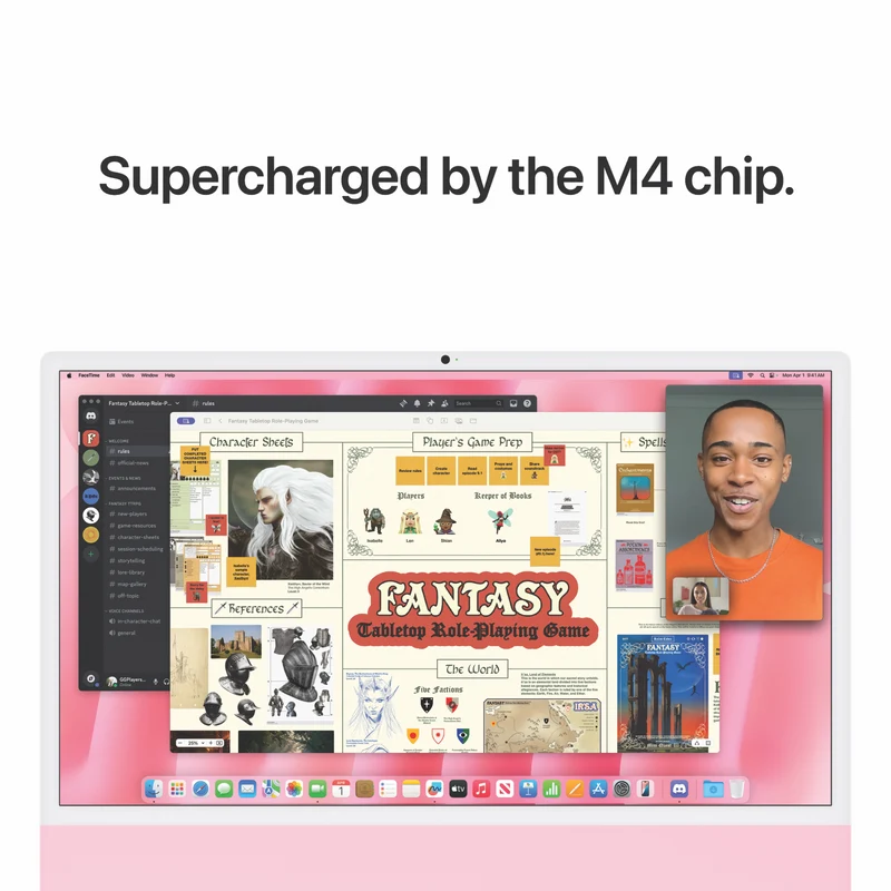 Apple iMac 24" Retina 4.5K Display with M4 chip 10-core GPU 16GB 256GB - Pink