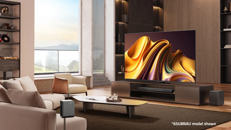 Hisense 75" U8NAU 4K Mini-LED QLED Smart TV 24
