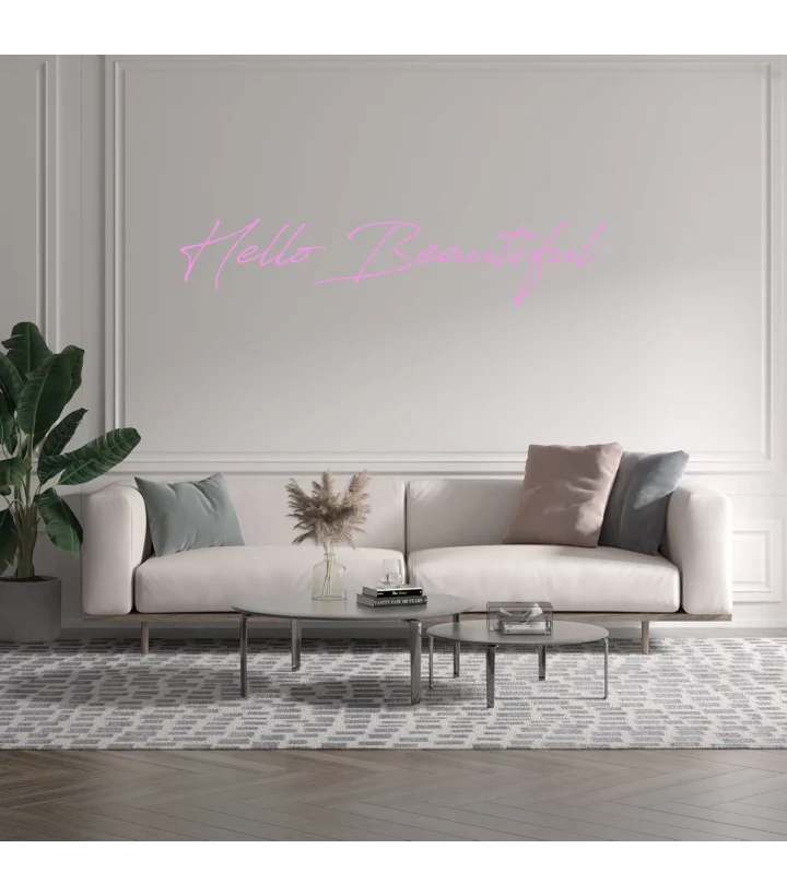 Custom text: Hello Beautiful